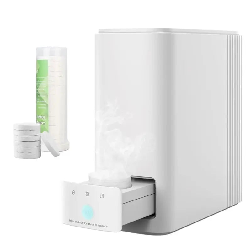 Automatic Warm Face Towel Dispenser with 20 Disposable Towels