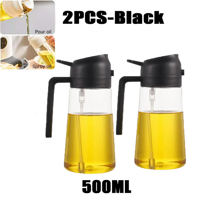 Oil Spray Bottle for Cooking & BBQ – 200ml, 300ml & 500ml | Available with Oil Brush