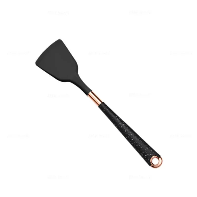 Silicone Kitchen Utensil with Rose-Gold-Tone Handle – Choice of Style