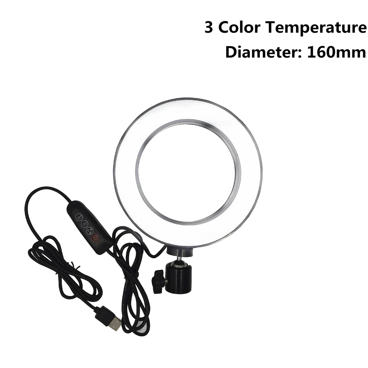 LED Selfie Ring Light with Tripod Stand - 6" / 10" Photo & Video Lighting