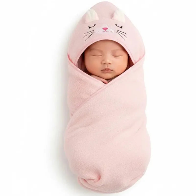 Soft Newborn Swaddle Blanket 5-in-1 Set Air-Conditioner Quilt Bath Towel Cozy Spring Autumn Baby