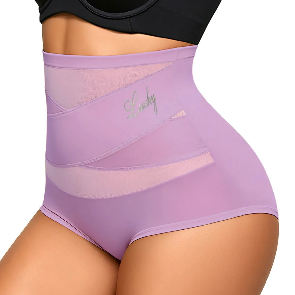 Women's High Waist Mesh Shapewear – Tummy Control & Butt Lifting Underwear