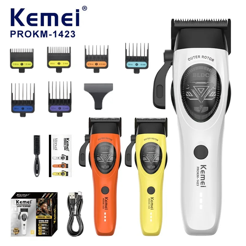 Kemei KM-1423 Cordless Hair Clipper with DLC Blades
