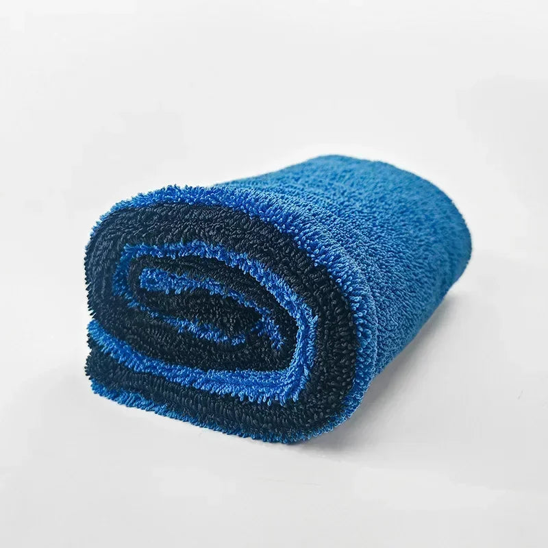 Microfibre Car Drying & Detailing Towel – Blue/Grey or Green/Grey