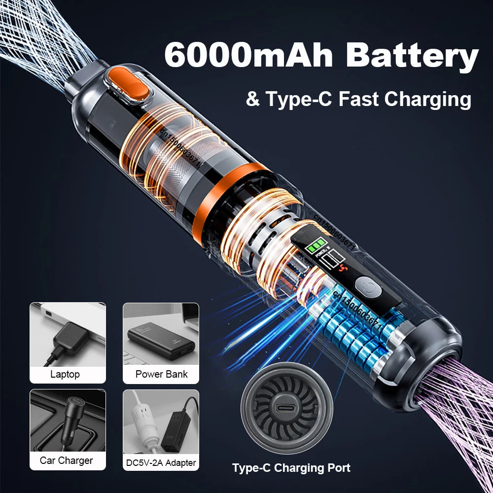 Cordless Handheld Car Vacuum Cleaner & Blower
