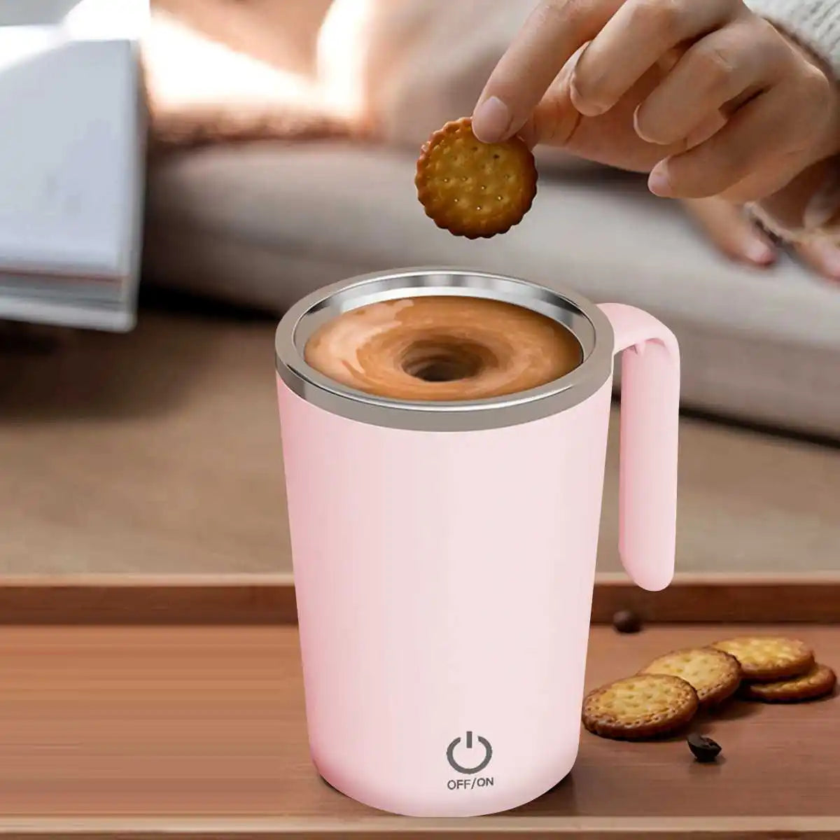 380ml USB Rechargeable Mixing Cup – Pink