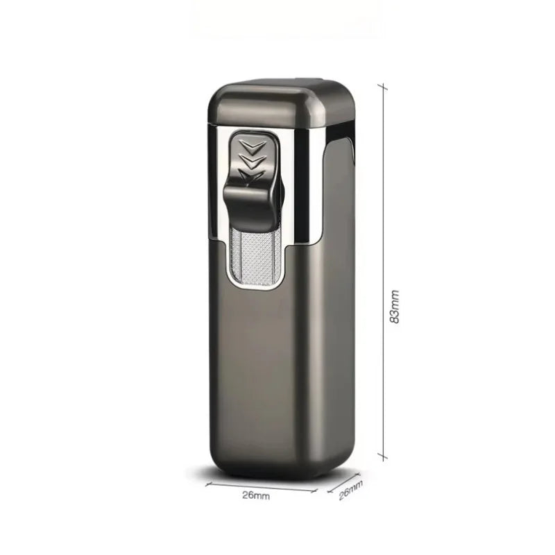 Refillable Quad Jet Butane Lighter – Metal Blue-Flame Design