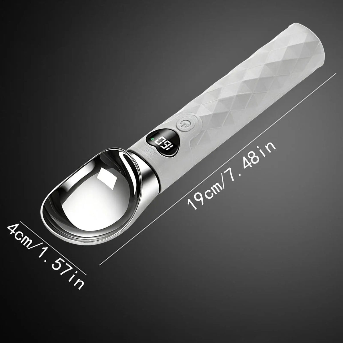 Heated Ice Cream Scoop, Rechargeable with LED Display