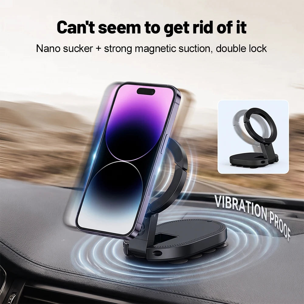 3-in-1 Magnetic Phone Holder with Suction Cup