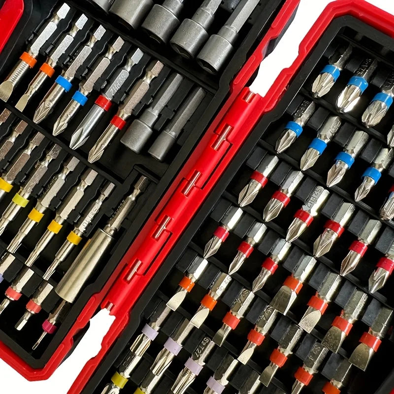 83-Piece Screwdriver Bit Set with Nut Drivers and Extension