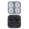 Silicone Ice Ball Mould with Lid - Round & Square Whisky Ice Tray