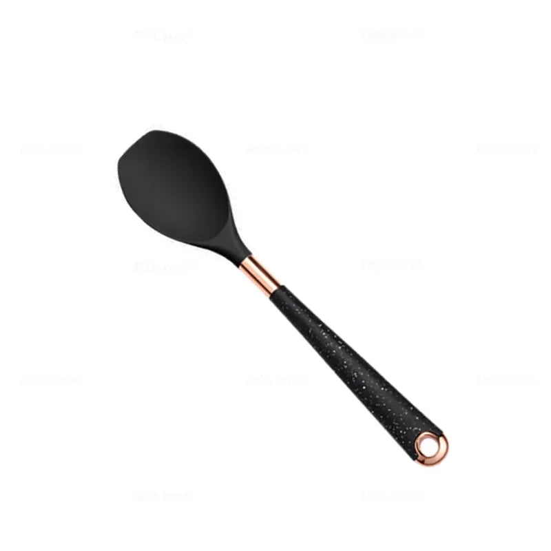 Silicone Kitchen Utensil with Rose-Gold-Tone Handle – Choice of Style