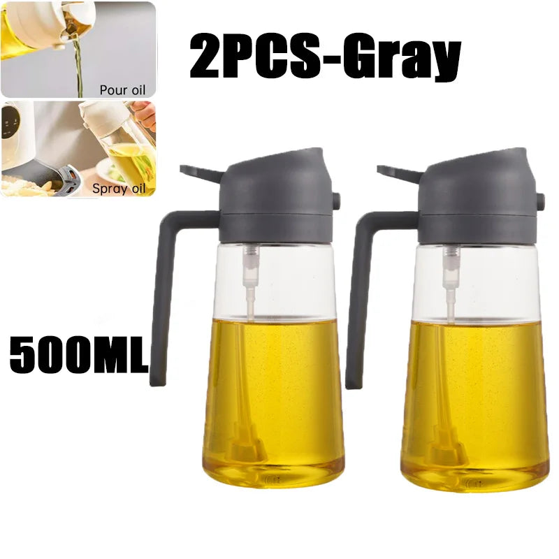 Oil Spray Bottle for Cooking & BBQ – 200ml, 300ml & 500ml | Available with Oil Brush