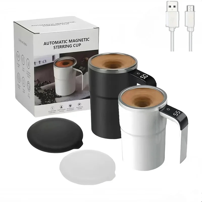 380ml Self-Stirring Mug with Digital Temperature Display