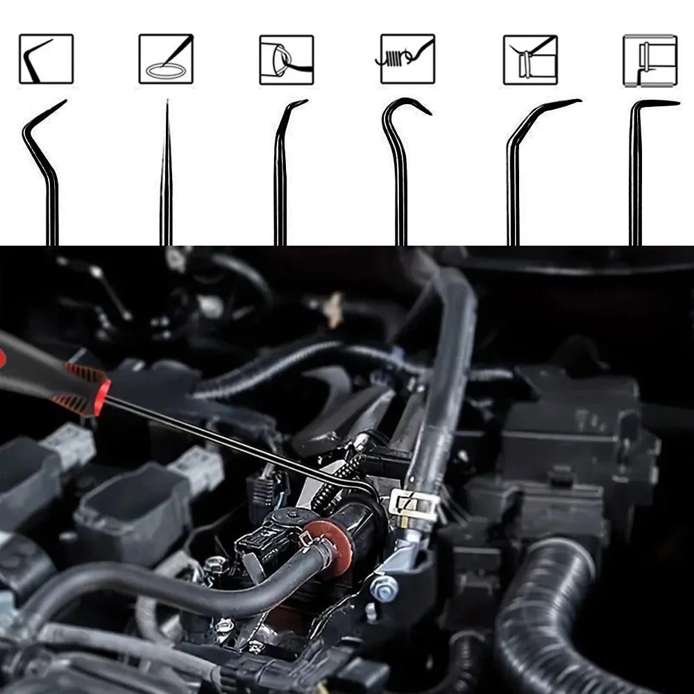 Precision Pick & Hook Tool Set – Oil Seal & O-Ring Removal Tools for Automotive & Mechanical Use (4 or 10 Piece)
