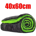 Microfibre Car Drying & Detailing Towel – Blue/Grey or Green/Grey