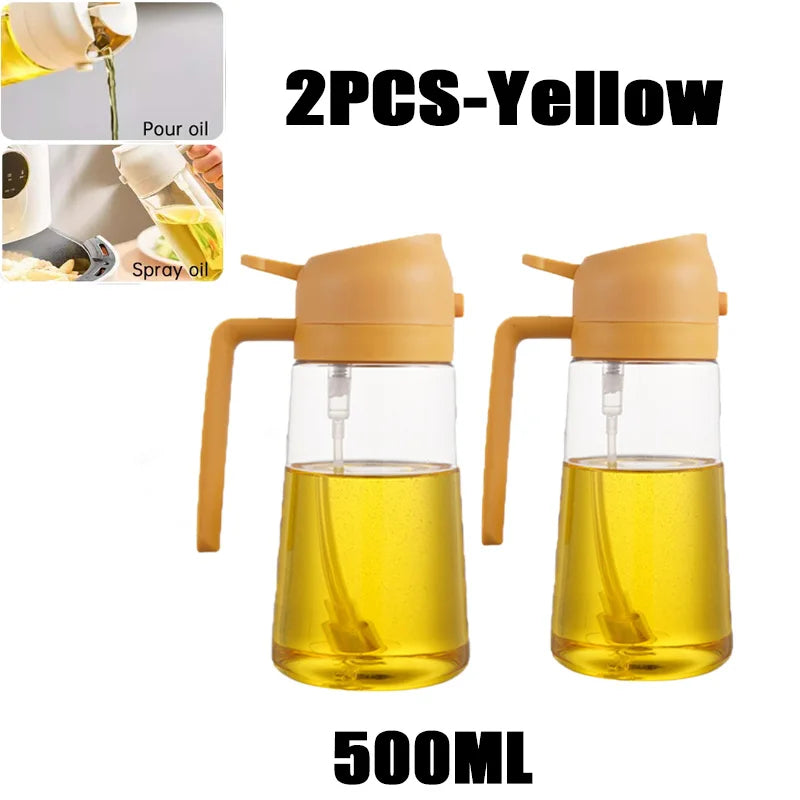 Oil Spray Bottle for Cooking & BBQ – 200ml, 300ml & 500ml | Available with Oil Brush