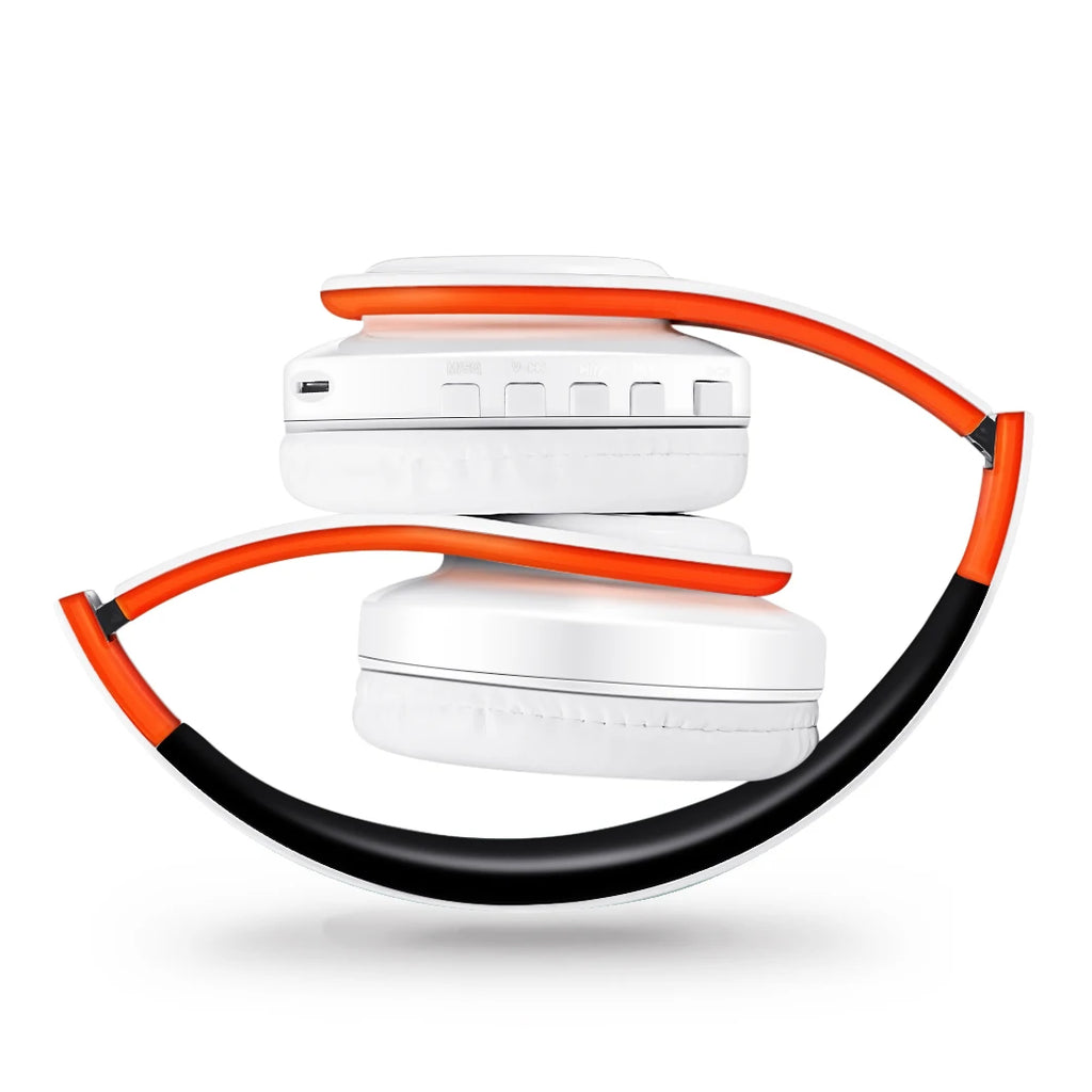 Foldable Bluetooth 5.3 Over-Ear Headphones with FM Radio & Mic