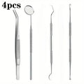 3/5/6PCS Stainless Steel Dentist Oral Tools Cleaning Flossing Tartar Removal Easy to Clean Not Easy to Break Dental Oral Mirror