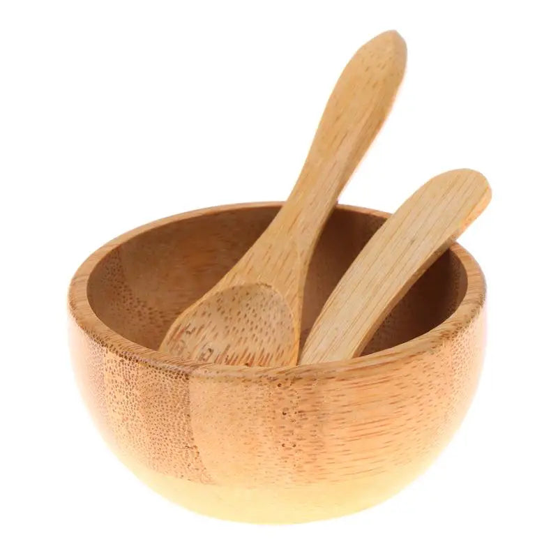 3-Piece Bamboo Facial Mask Mixing Bowl Set