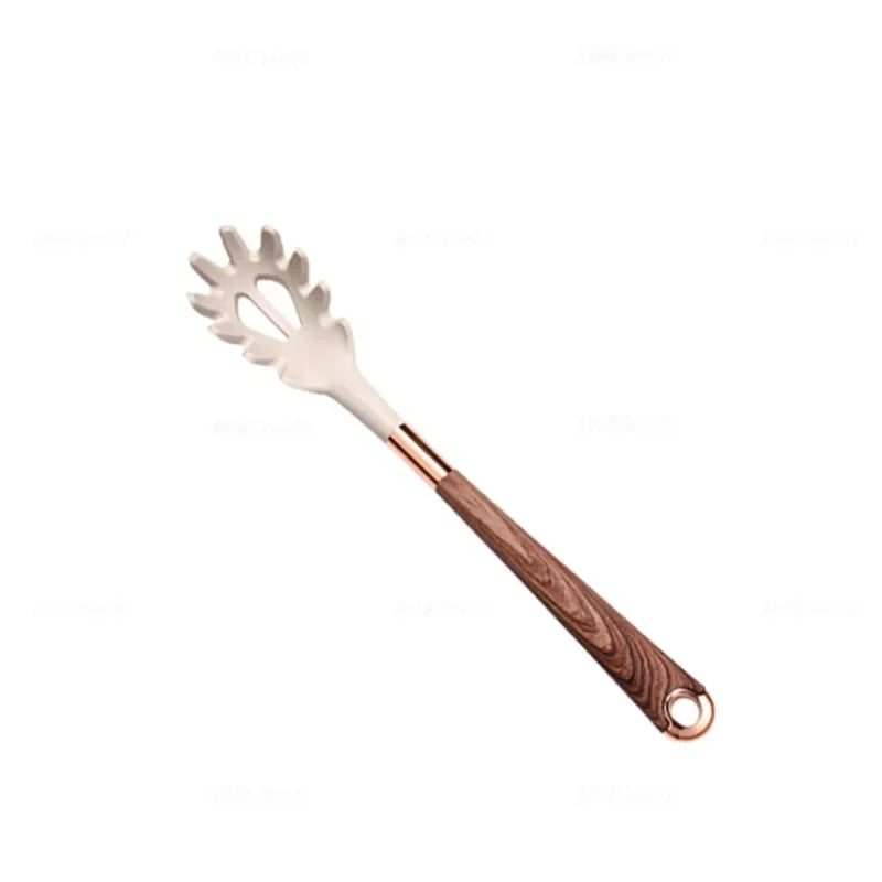 Silicone Kitchen Utensil with Rose-Gold-Tone Handle – Choice of Style