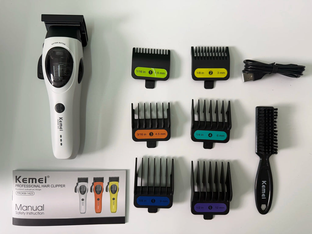 Kemei KM-1423 Cordless Hair Clipper with DLC Blades