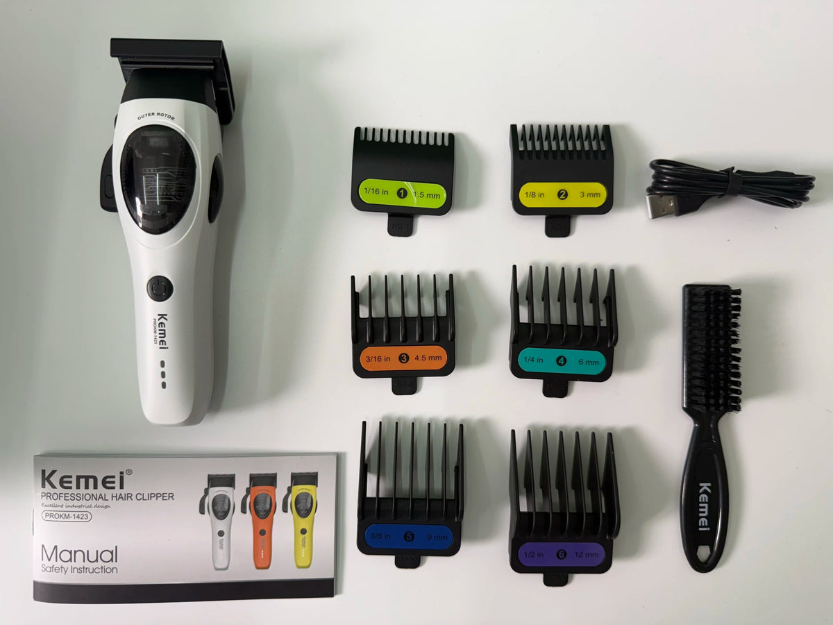 Kemei KM-1423 Cordless Hair Clipper with DLC Blades