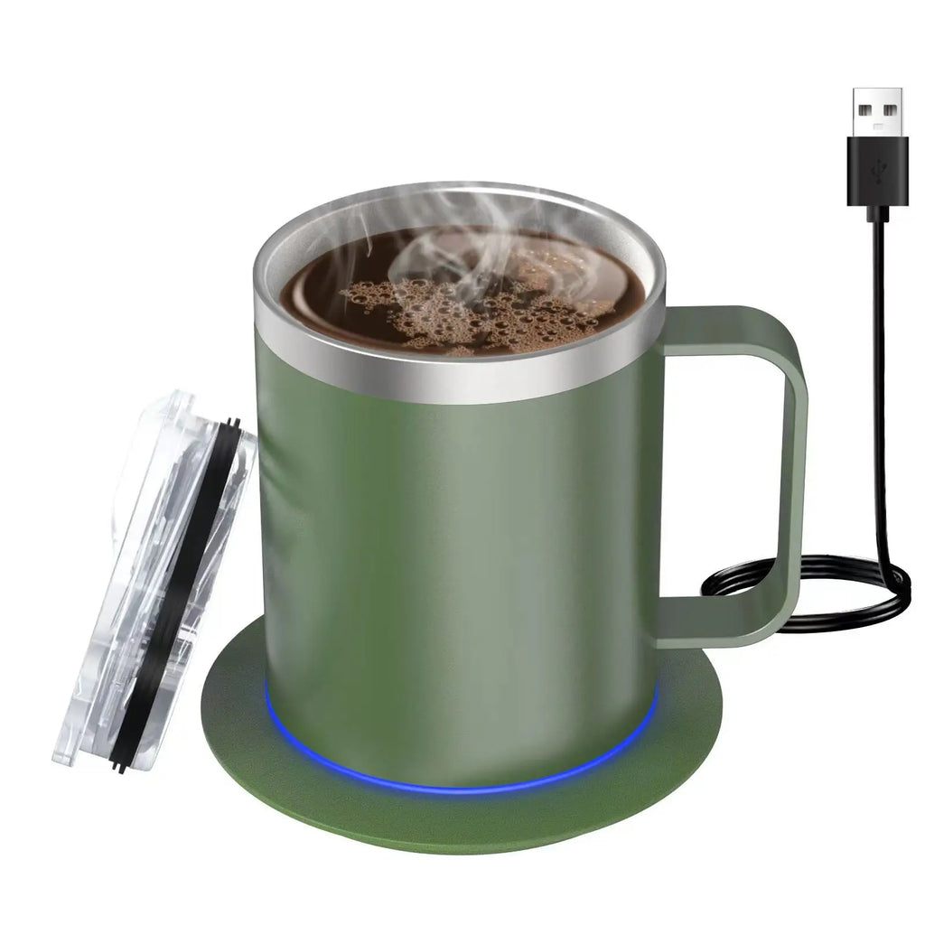 350ml Heated Coffee Mug with USB Warming Base