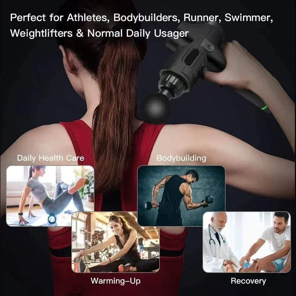 MG003 Handheld Percussion Massage Gun, Black