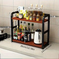 2-Tier Metal Countertop Shelf for Kitchen Storage