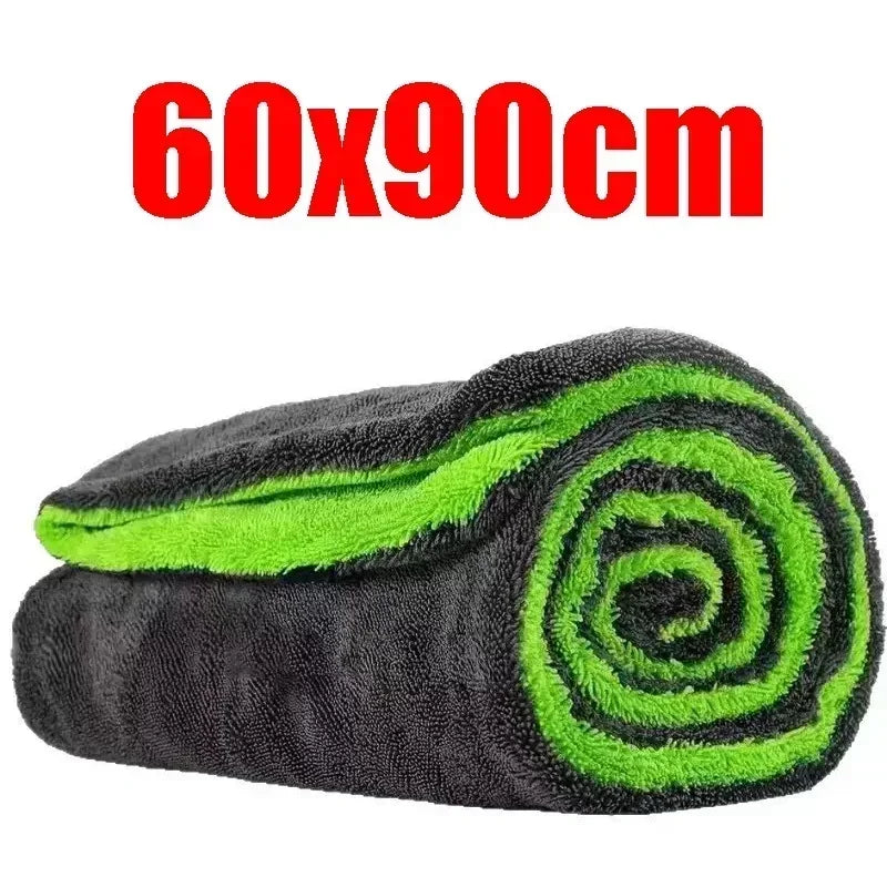 Microfibre Car Drying & Detailing Towel – Blue/Grey or Green/Grey
