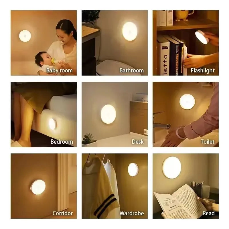 USB Rechargeable LED Night Light with Touch Control
