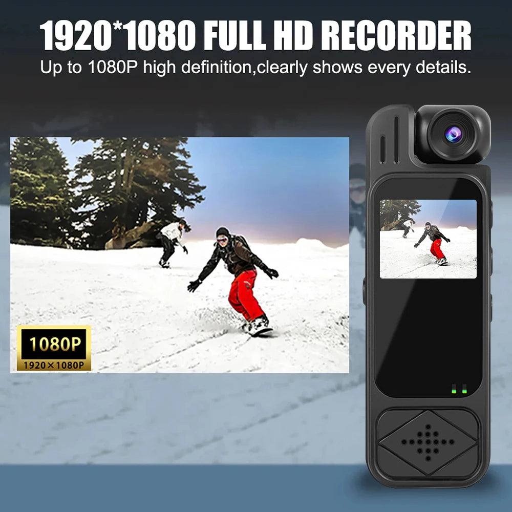 Y9 Mini 1080p Body Camera with 180° Rotating Lens