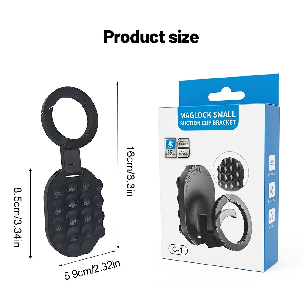 3-in-1 Magnetic Phone Holder with Suction Cup