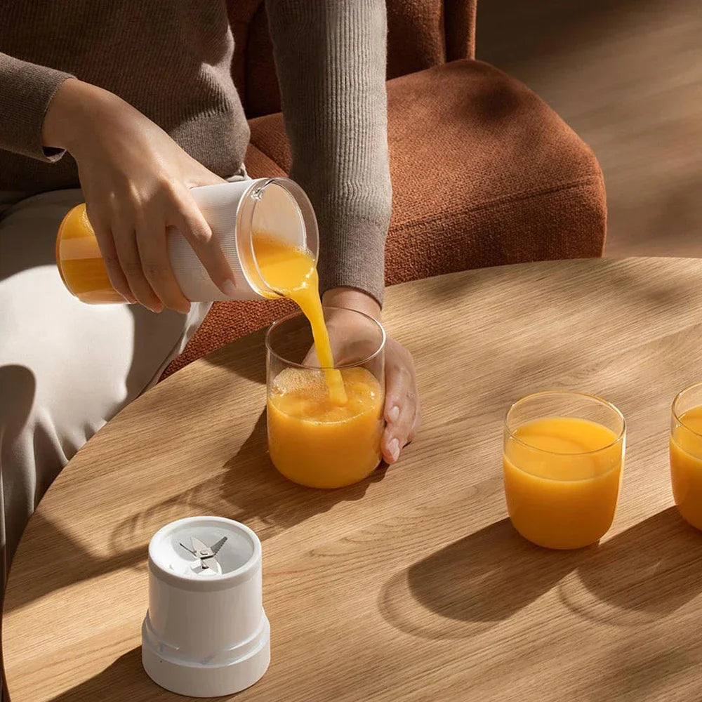 MIJIA Portable Juicer Cup 2, 300ml Rechargeable Blender with USB-C Charging