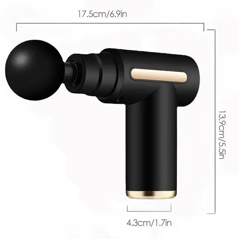 Portable USB Rechargeable Massage Gun, Handheld Percussion Massager