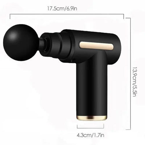 2024 portable fascia gun body back neck leg electric frequency impact massager USB charging handheld impact massager