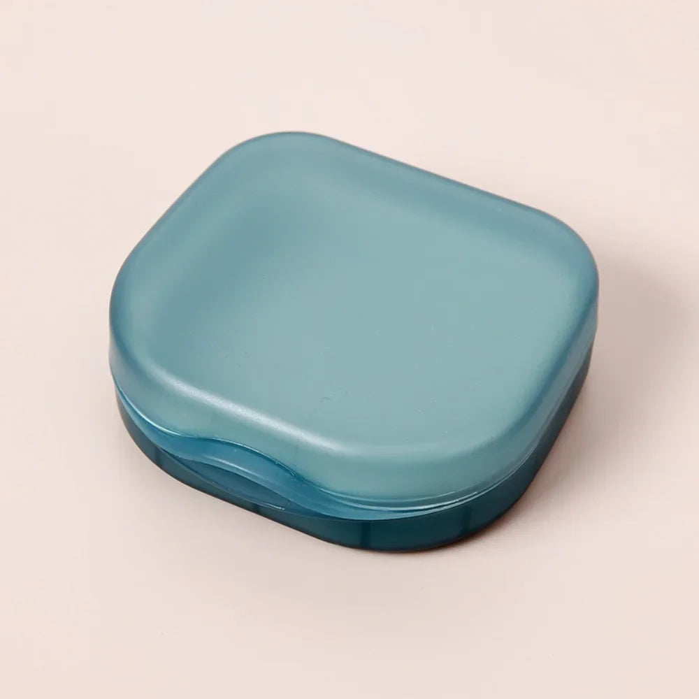 Teeth Retainer Storage Box Invisible Braces Case Multifunctional Dental Mouthguard Holder Portable Travel Orthodontic Container