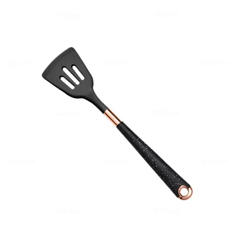 Silicone Kitchen Utensil with Rose-Gold-Tone Handle – Choice of Style