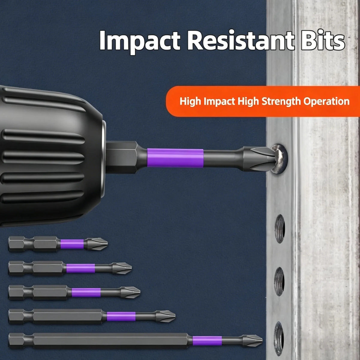 6-Piece Magnetic Phillips Screwdriver Bit Set