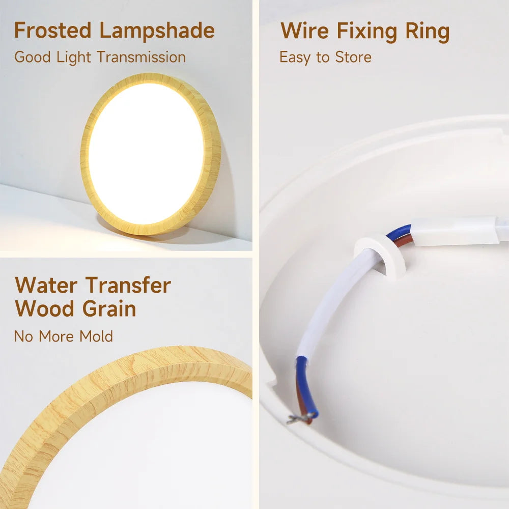 Ultra-Slim LED Ceiling Light – 3 Colour Temperatures, 20W/30W/40W, Round Flush Mount