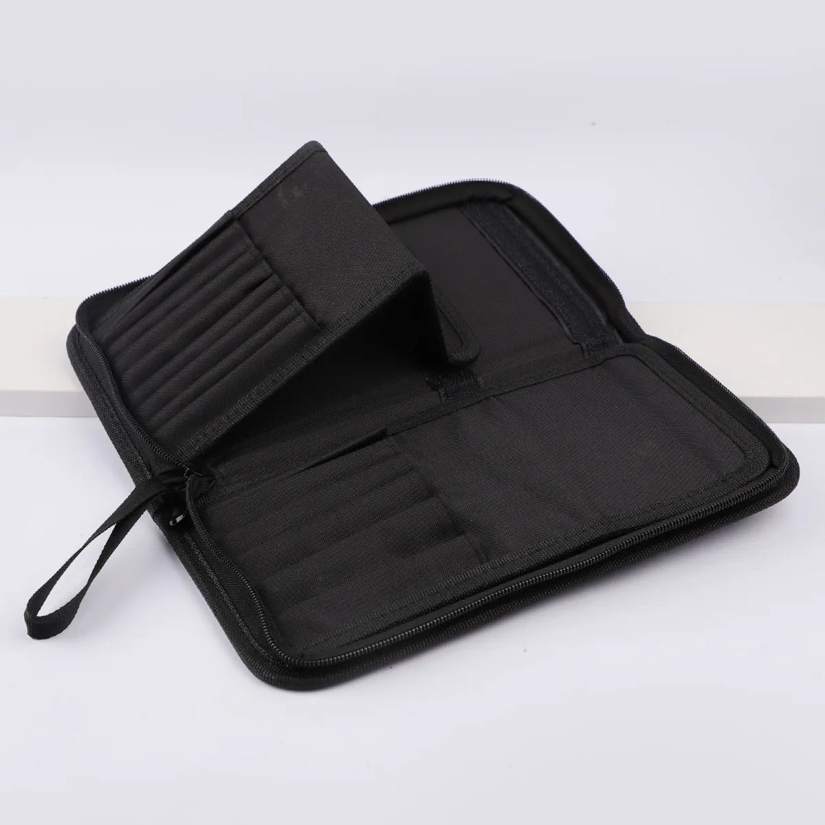 Foldable Makeup Brush Bag – 14 to 40 Slot Cosmetic Storage Organiser with Handles