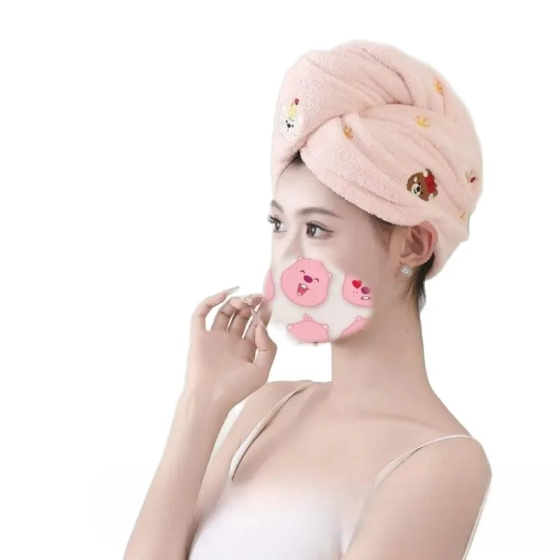 Dry Hair Towel Household Double-layers Waterproof Thick Women's Oilproof Shampoo Bathing Hat Wash Make-up Head Cover Hair Bonnet