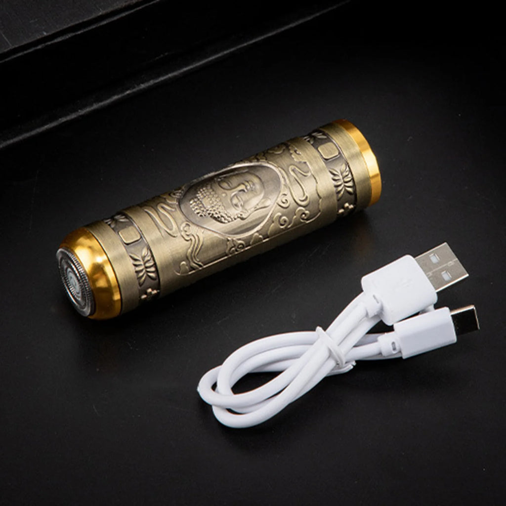Men's Mini Electric Shaver – USB Rechargeable Travel Razor