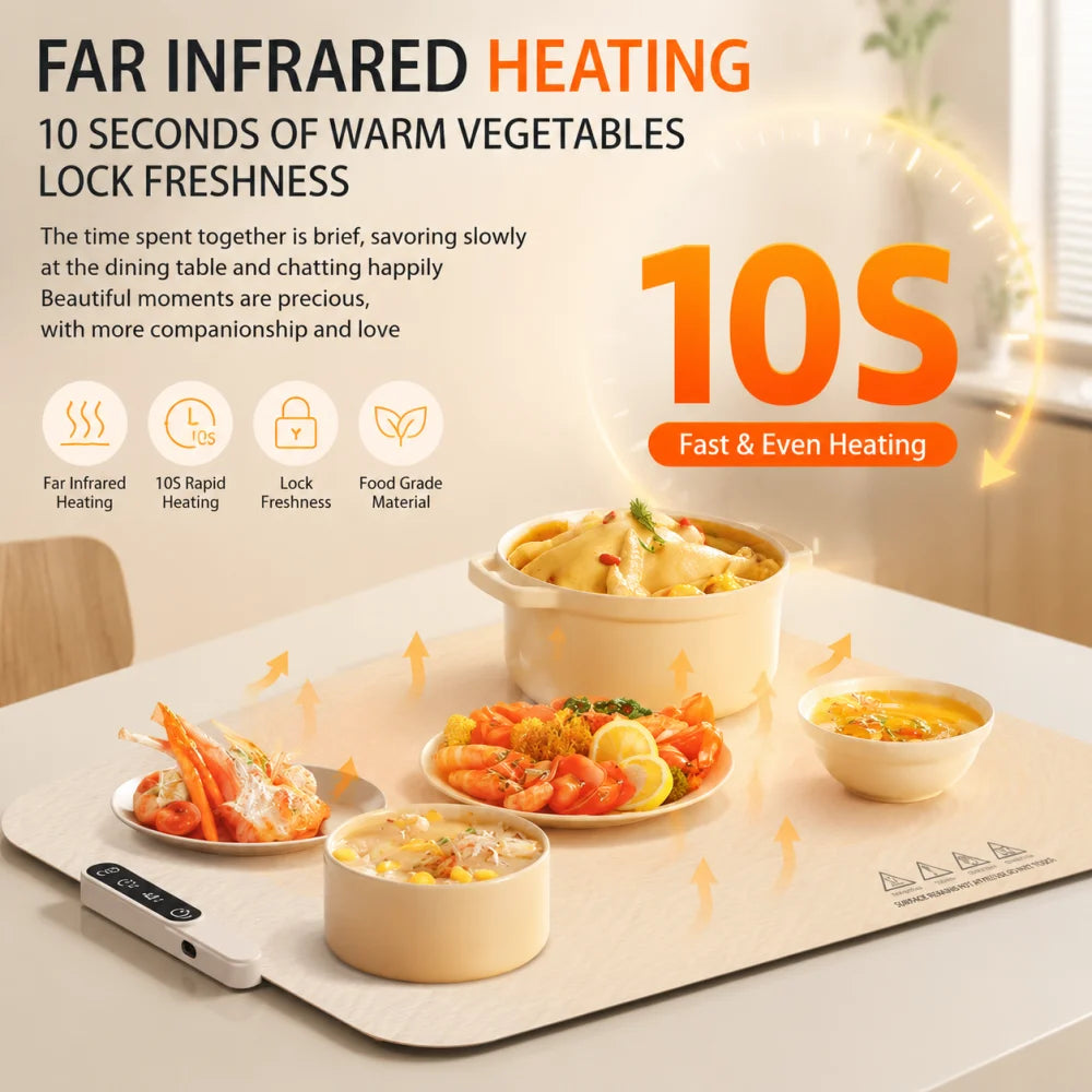 Foldable Silicone Electric Food Warming Mat