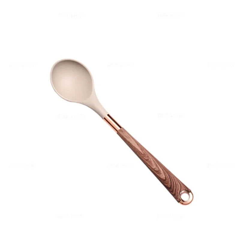 Silicone Kitchen Utensil with Rose-Gold-Tone Handle – Choice of Style