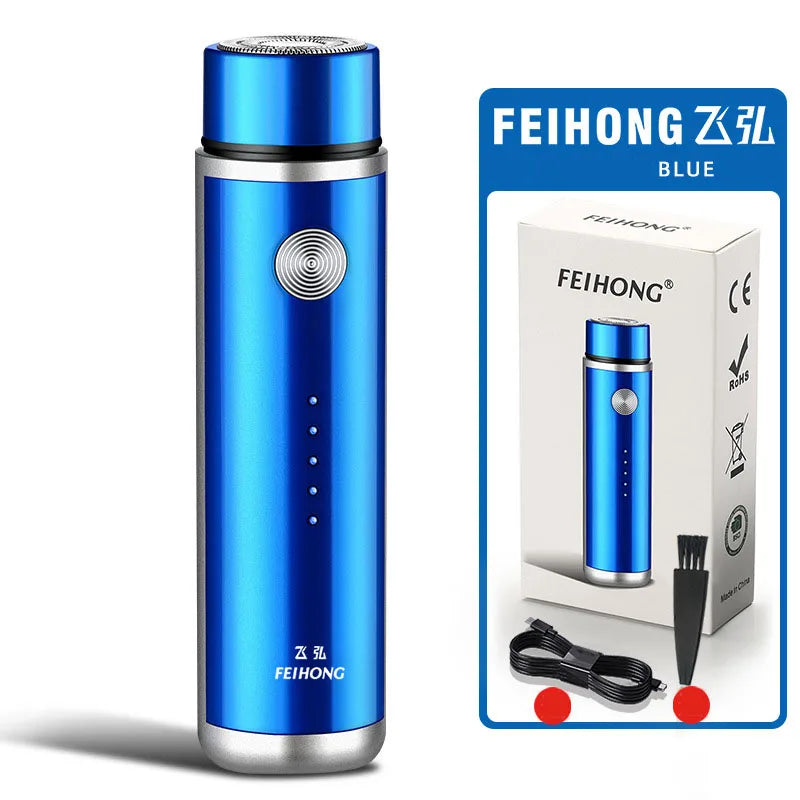 Men's Mini Electric Shaver – USB Rechargeable Travel Razor