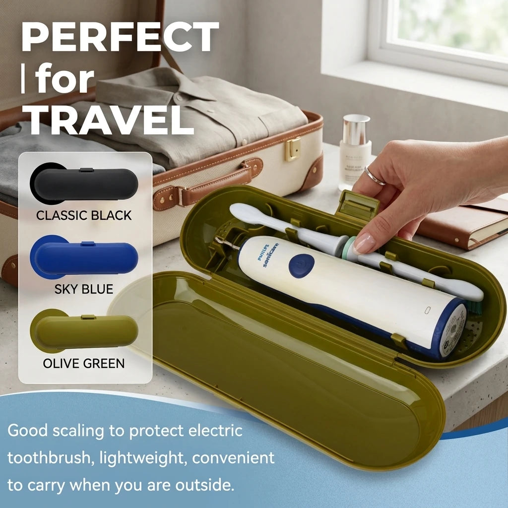 Universal Electric Toothbrush Travel Case Portable Storage Box Cover Protective Organizer Fits OralB Philip 98% Models Case