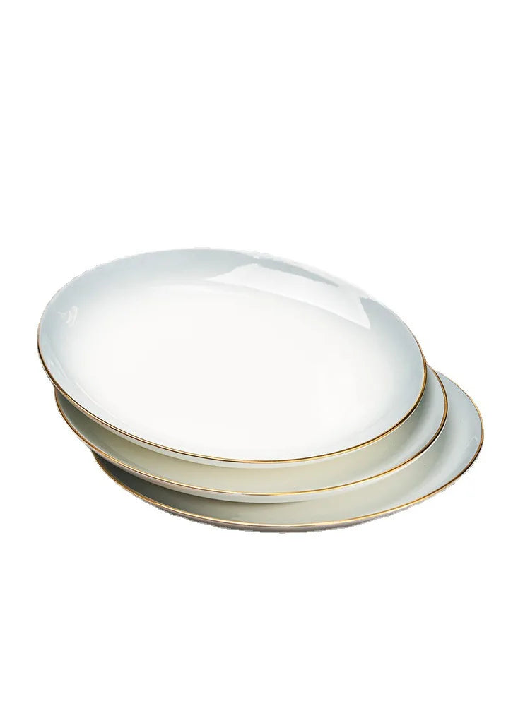 High-end cutlery set Modern light luxury Jingdezhen bone china