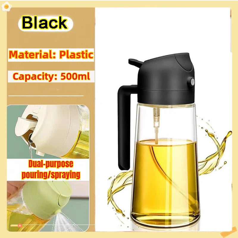 Oil Spray Bottle for Cooking & BBQ – 200ml, 300ml & 500ml | Available with Oil Brush